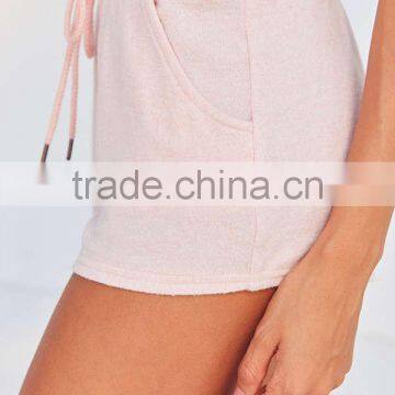 MGOO Hot Slae Sexy Hot Brushed Short Pant Women Plain Cozy-casual Sport Shorts With Angled Side Pockets photo-4