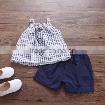 Kids New Outfit Summer Baby Plaid Shirt Cotton Summer Baby Thin Section Shorts Two Pieces Set photo-6