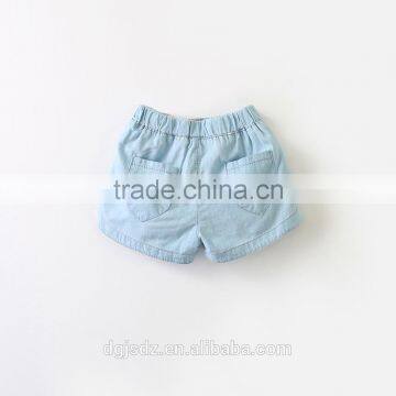 2017 Newest Baby Girls Cowboy Pants Fancy Children Embroidered Short Pants photo-3