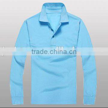 2016 Hot Sale Custom 100% Cotton Different Colors Long Sleeve Polo Shirt photo-4