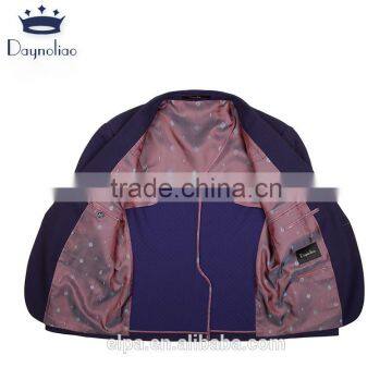 Men Casual Jacket 2016 New Arrival Slim Fit Trendy Spotted Blue Men Party Blazer photo-5