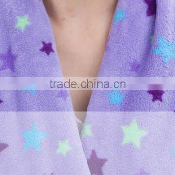 Dream Star Women Coral Fleece Heated Dressing Gown Fabric photo-3
