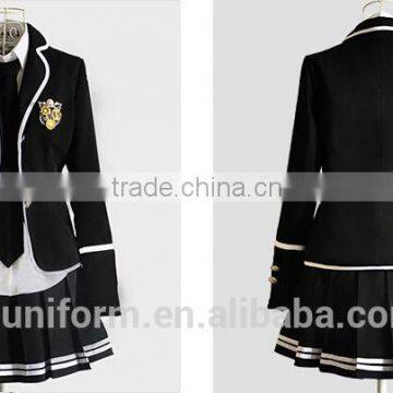 Juqian 2016 Wholesale Custom Colours School Skirt Suits Korean High School Uniforms Sets photo-2