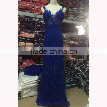 Walson Latest Fashion Elegant Blue Slim Girl Prom Dresses photo-4