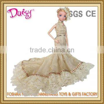 Custom make fancie ball gown doll pretty plastic dress up doll