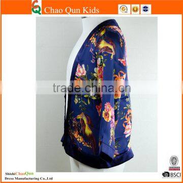 2017 Ehinic Sunscreen Clothing Girls Flower Cardigan Design Salwar Kameez for Children photo-2