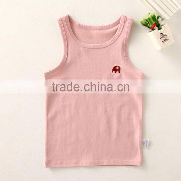 Wholesale Kids Cotton Vest Custom Print Baby Sleeveless Top