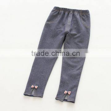 Wholesale Sweet Style Solid Color Cotton Baby Girl Pants photo-4