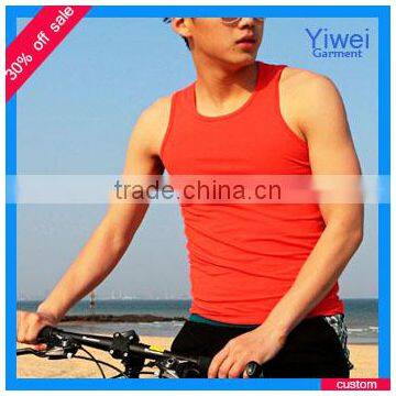 Cheap Wholesale Custom Gym Singlet Tank Top Men Cotton Singlet