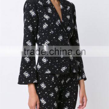High Quality OEM Service Cheap Price Digital Printing 100% Polyester Women Dust Coat photo-3
