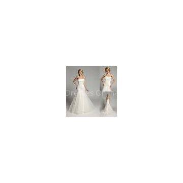 Beaded Crystal Backless Sweetheart Wedding Gowns Long Train Bridal Gowns