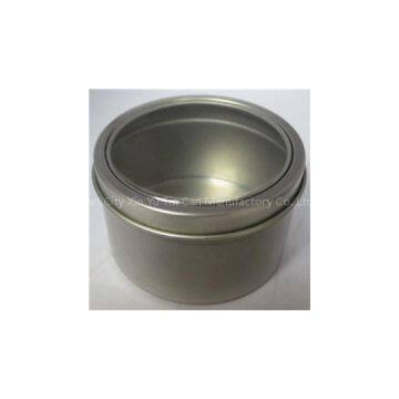 Metal Candle Tins With PVC Window