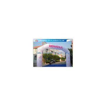 White Color Custom Inflatable Arch Inflatable Event Structures Archway Advertising