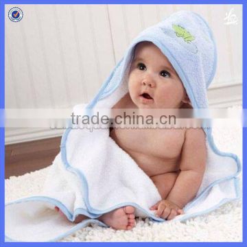 Embroidery logo 100% organic bamboo baby hooded towel