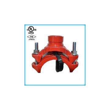 UL Listed, FM Approval Ductile Iron Grooved Mechanical Tee