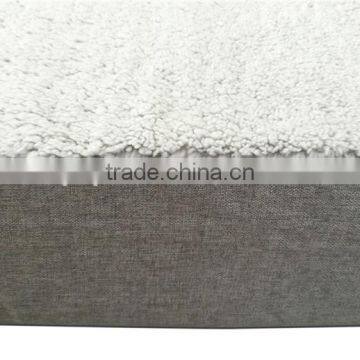 Two Seasons Waterproof Linen-like Fabric Gel Memory Foam Pet Bed photo-3