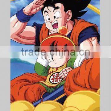 High quality Japanese Dragon Ball Z Anime Cute Goku Cartoon Fancy Wallscrolls 60*90CM