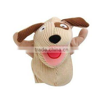 12" barker plush sock dog hand puppet