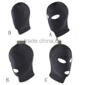 BDSM Fetish Mask Hood Sexy Toys Open Mouth Eye Bondage Party Mask Cosplay Slave Punish Headgear Adult Game Sex Products