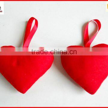 Promotional Plush Red Heart Keychain
