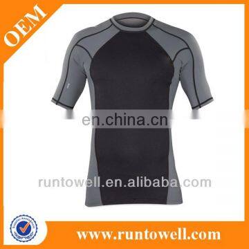 high stretch polyester compression Shorts Sleev Rash Guard