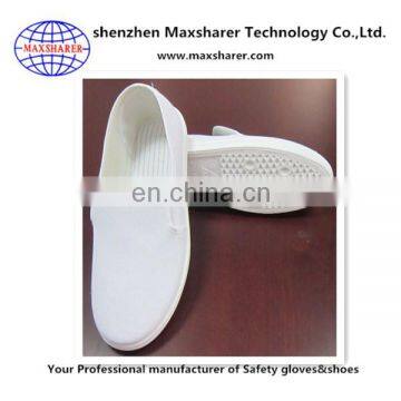 Factory directly wholesale cleanroom shoes white shoes anti static with canvas Vamp