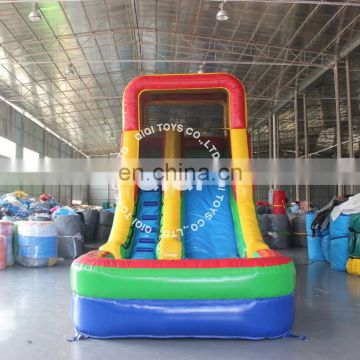 Outdoor giant inflatable water slide Inflatable Water Slide with Pool for Kids