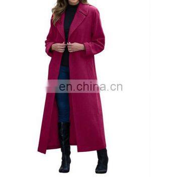 Top grade new fashion lady winter trench wool coat