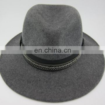 Mix grey fedora hat