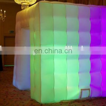 Hot sale LED inflatable photo booth, inflatable cube tent