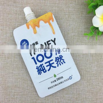 High quality low cheap price Liquid Stand up Bag plastic honey Spout Pouch