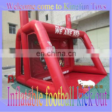 Red inflatable football kick out,inflatable soccer game for sale