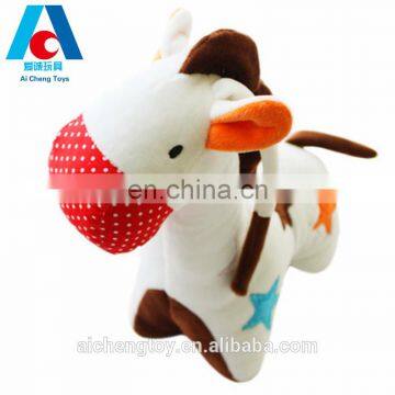 high quality cute embroidery horse shaped plush toy