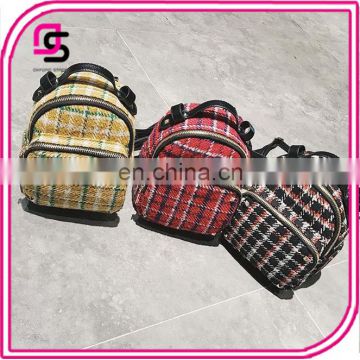 New fashion woolen mini backpack wholesale high quality ladies daypack bags