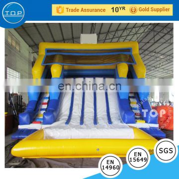 TOPINFLATABLES hot water with pool, inflatable newest design slide for sale