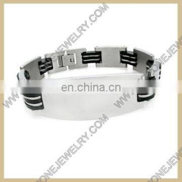 wholesale latest unique design bracelet stainless steel jewelry engravable bracelet