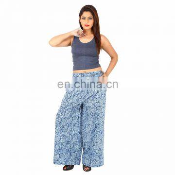 New Women's Wear Sexy Stylish Vintage Trousers Loose Wide Leg Summer 100%Cotton Full Length Palazzo Unisex Casual Yoga Pants