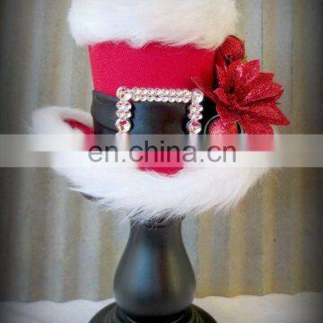 Christmas hats - Merry christmas wool hat,handmade woven hat with beard,wool felt christmas