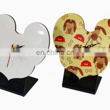 Sublimation MDF Hard Board Clock MDF Wall Clock Sublimation Wooden Wall Clock