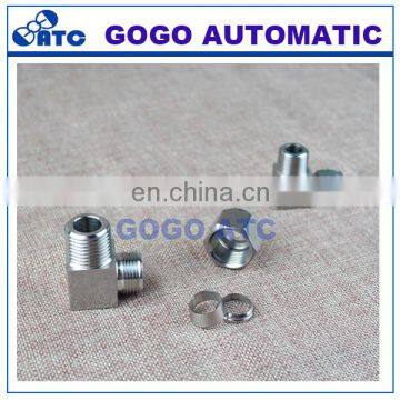Quick Coupler ZG1/4 Male Thread O.D 3/8 Inch Hard Tube Stainless Steel Elbow Connector Fitting photo-2