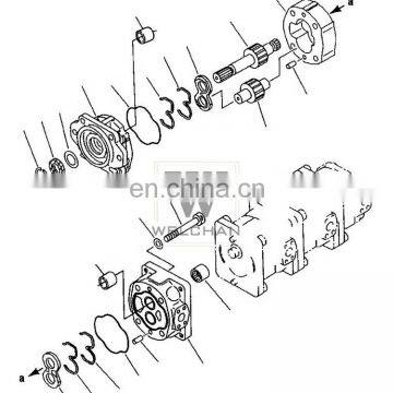 Factory Price Hydraulic Gear Pump 705-56-34100 Loader Pilot Pump WA420-1C Tandem Quadruple Pump