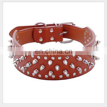 Mushroom Rivet Pet Leather Collar Leather Leash Training Dog Rope Pet Neck Chain Pet Supplies photo-4