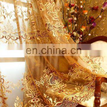 Europe Type Embroider Window Hollow Carved Aureate Embroidered Curtains photo-3