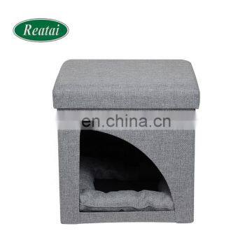 high quality wholesale dog cages carriers houses pet cat house storage ottoman