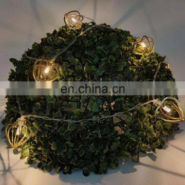 10 LED Fairy Lights Heart Gold Metal String Lights Battery Operated For Christmas Home Party Decoration photo-7