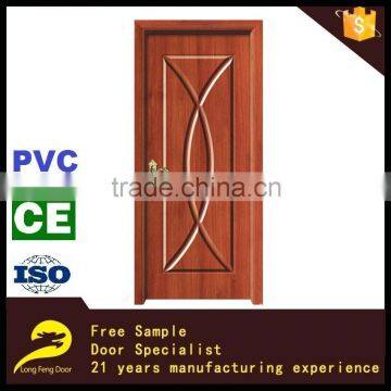 Single arch shaped wood carved decorative interior pvc door panel