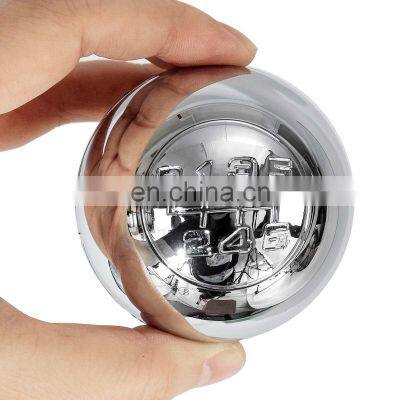 6 Speed Manual Gear Shift Knob Shifter Lever Handball Chrome Matte Silver For Alfa Romeo Giulietta 2010-on