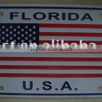 Aluminium License Plate Bike Plate Door Sign Plate/number Sign Plate