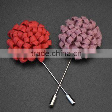 Handmade Men's Flower Lapel Pin 1.3" Wool Felt Boutonniere Stick Pin ML14 photo-2