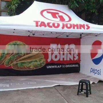 2015 expo outdoor event canopy custom logo printed advertising pop up fold up gazebo